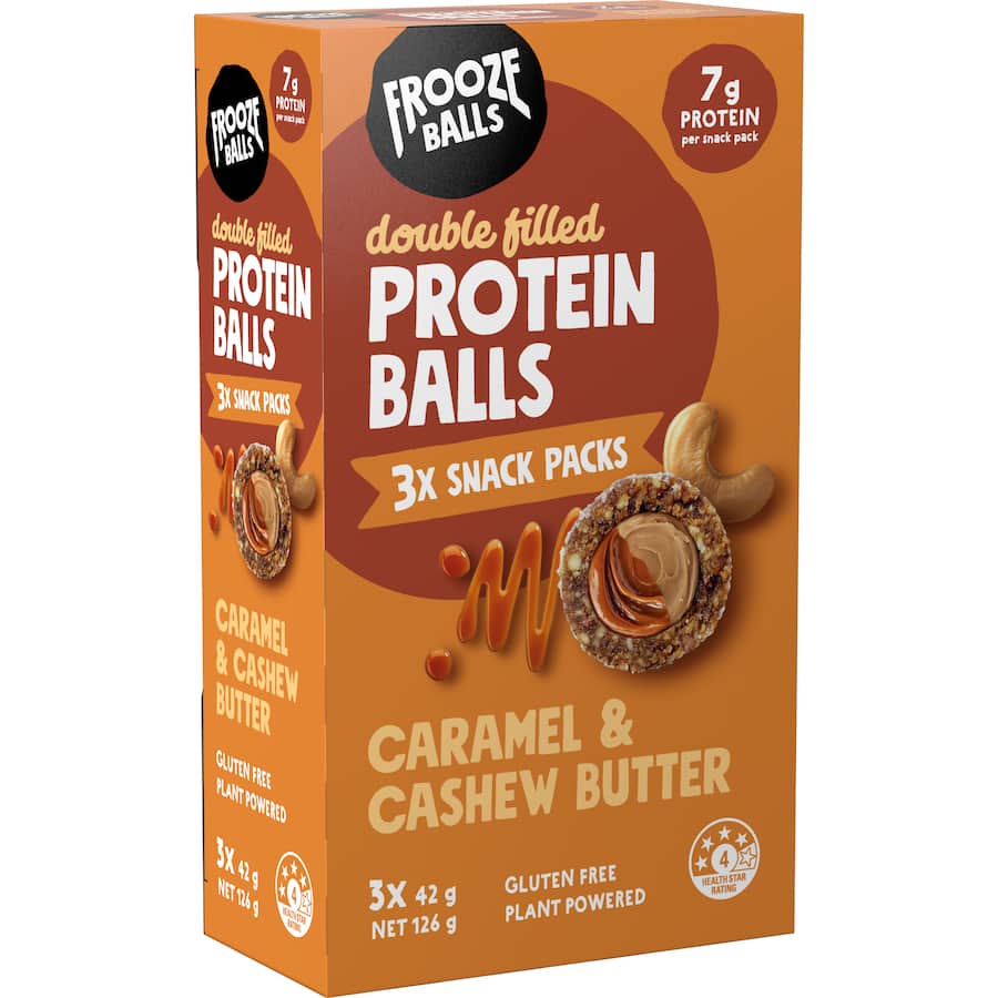 Frooze Balls Protein Snack Balls Caramel & Cashew