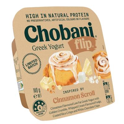 chobani flip yoghurt single cinnamon scroll