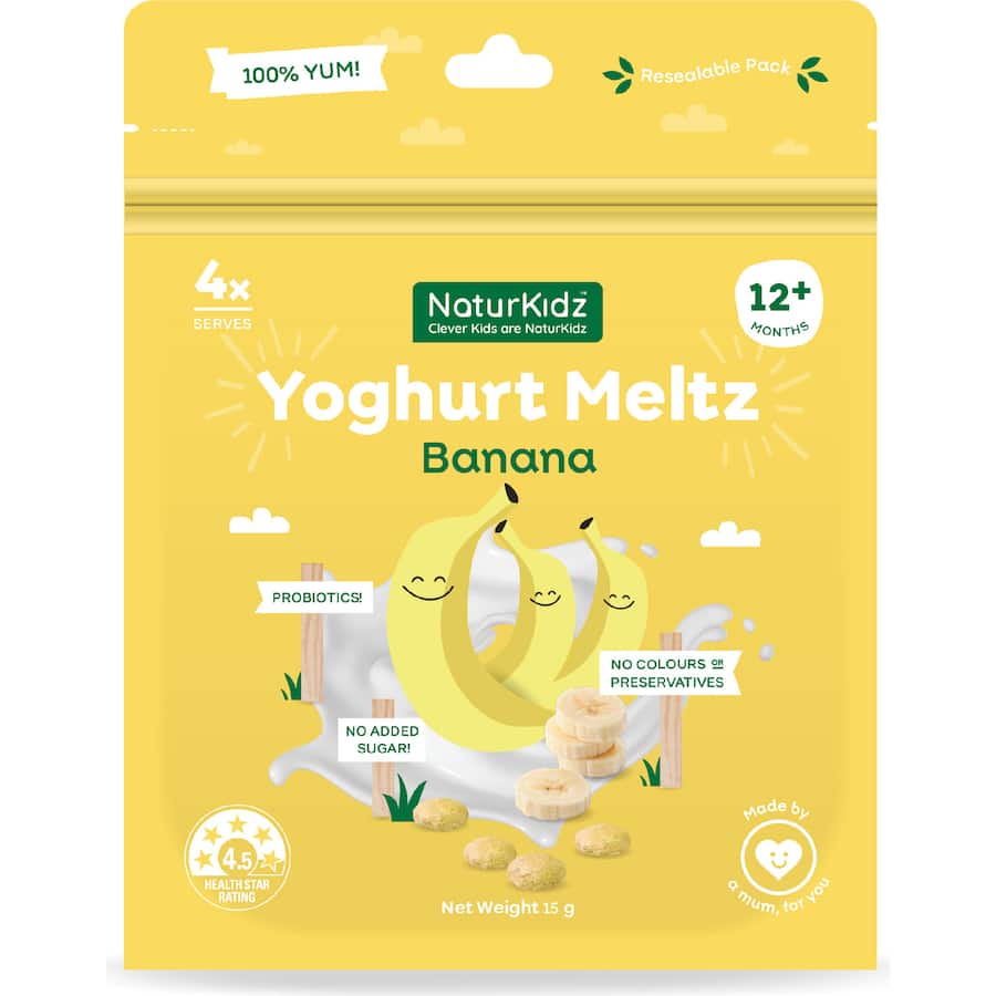 Naturkidz Yoghurt Meltz Baby Snacks Banana