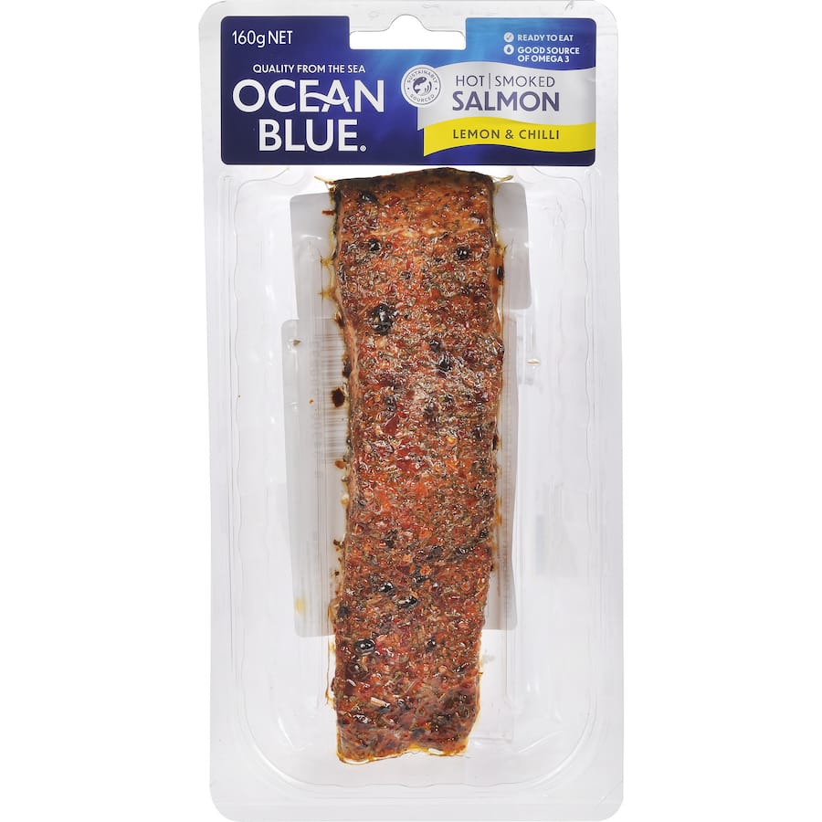 Ocean Blue Smoked Salmon Hot Smoked Lemon Chilli