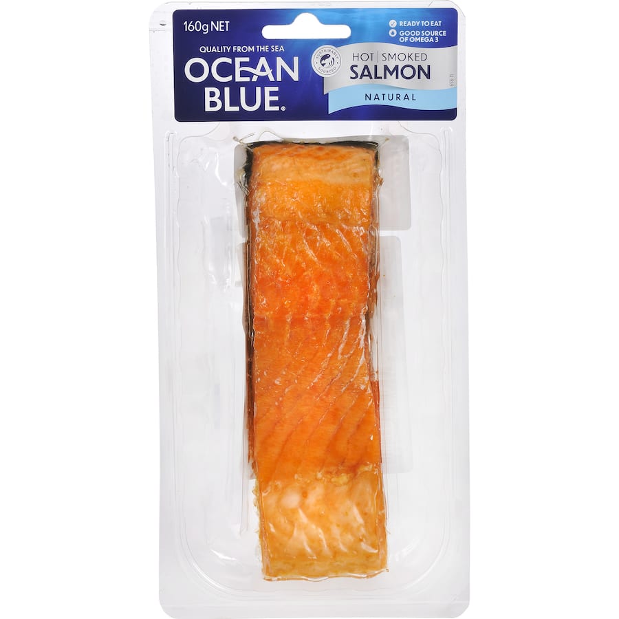 Ocean Blue Smoked Salmon Hot Smoked Natural