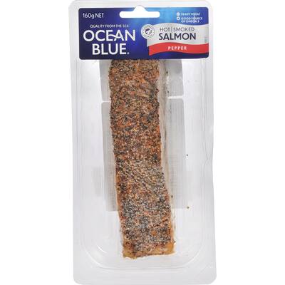 ocean blue smoked salmon hot smoked pepper