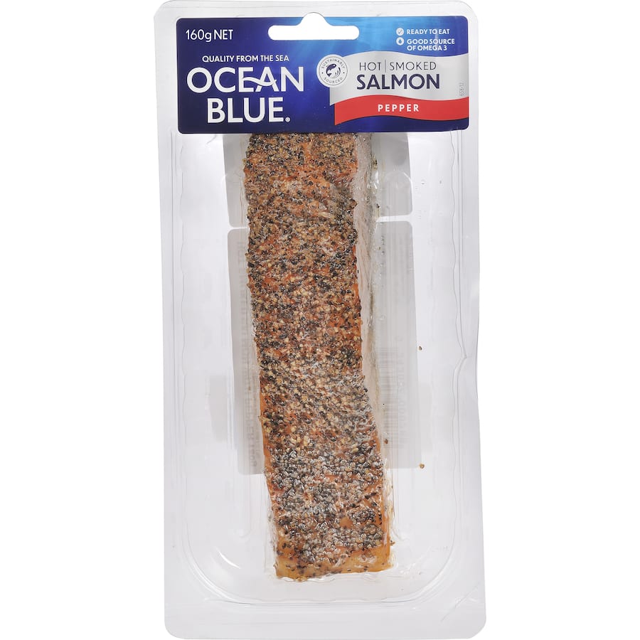 Ocean Blue Smoked Salmon Hot Smoked Pepper