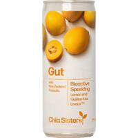 Chia Sisters Gut Lemon & Golden Kiwifruit Sparkling Drink