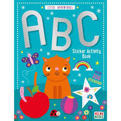 little adventures sticker book abc