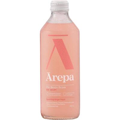 arepa chilled juice ginger peach for uplift