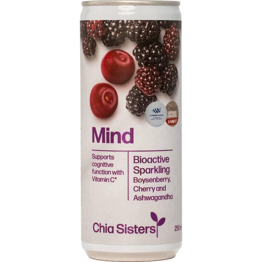 Chia Sisters Chilled Juice Sparkling Boysenberry & Cherry