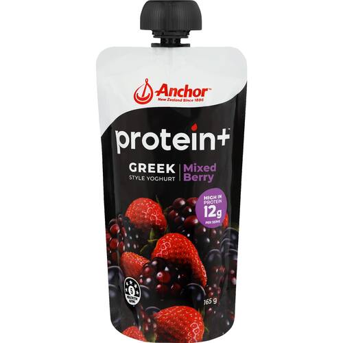 Anchor Protein Plus Yoghurt Pouch Mixed Berry
