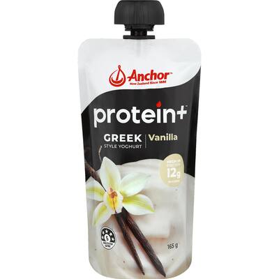 anchor protein plus yoghurt pouch vanilla
