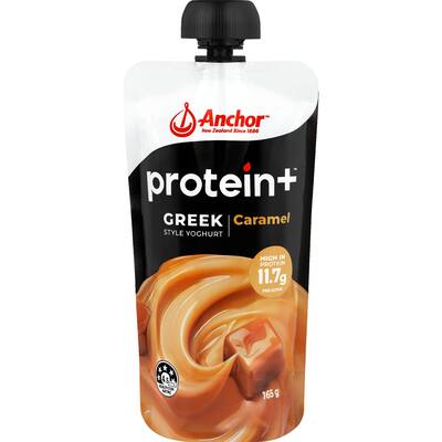 anchor protein plus yoghurt pouch caramel