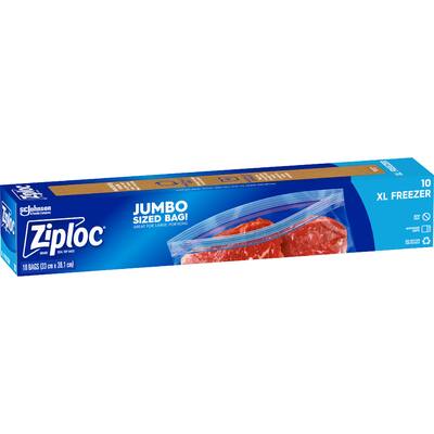 ziploc freezer bags jumbo size xl