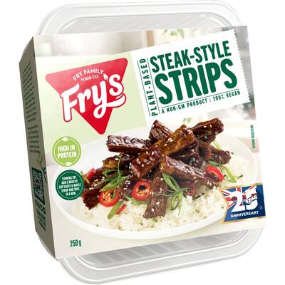 fry's plant based chilled meal steak style strips