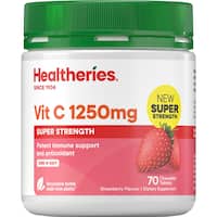 healtheries vitamin c 1250mg strawberry chewable tablets