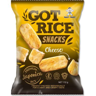 got rice crackers cheese