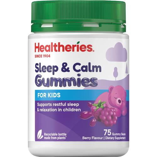 Healtheries Sleep Supplement Kids Sleep & Calm Gummies