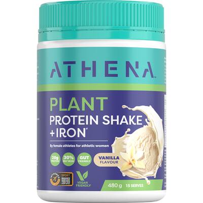 athena plant protein shake powder vanilla flavour
