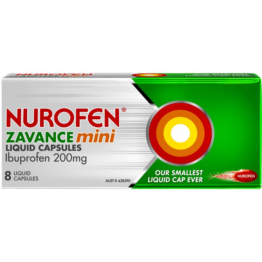 Nurofen Pain Relief Zavance Mini Liquid Caps