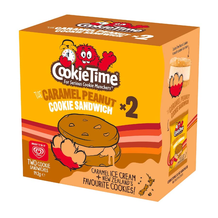 Cookie Time Ice Cream Sandwich Caramel Peanut