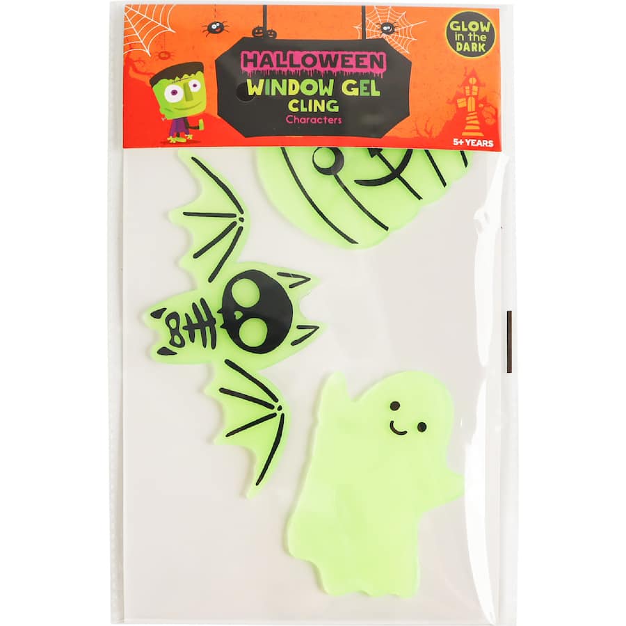 Woolworths Halloween Decorations Window Gel Cling Gid Character