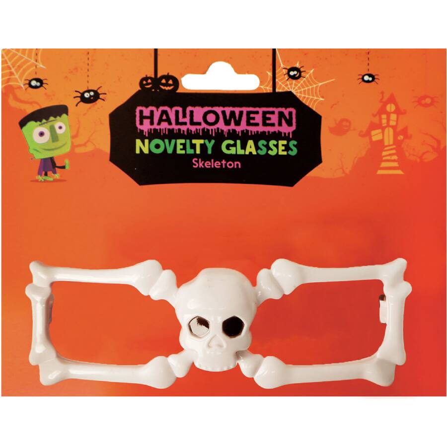 Woolworths Halloween Glasses Novelty Skeleton