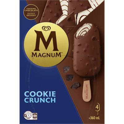 magnum ice cream on stick cookie crunch