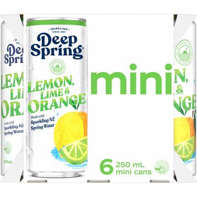 deep spring soft drink lemon lime & orange