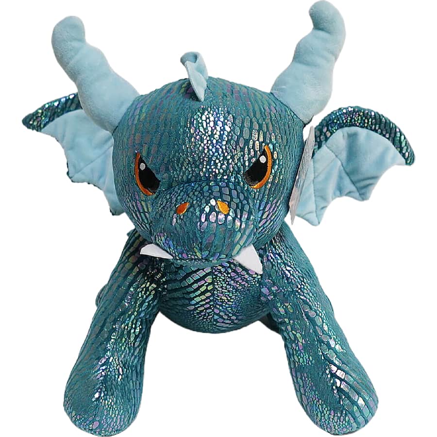 Christmas Jumbo Dragon Plush Blue