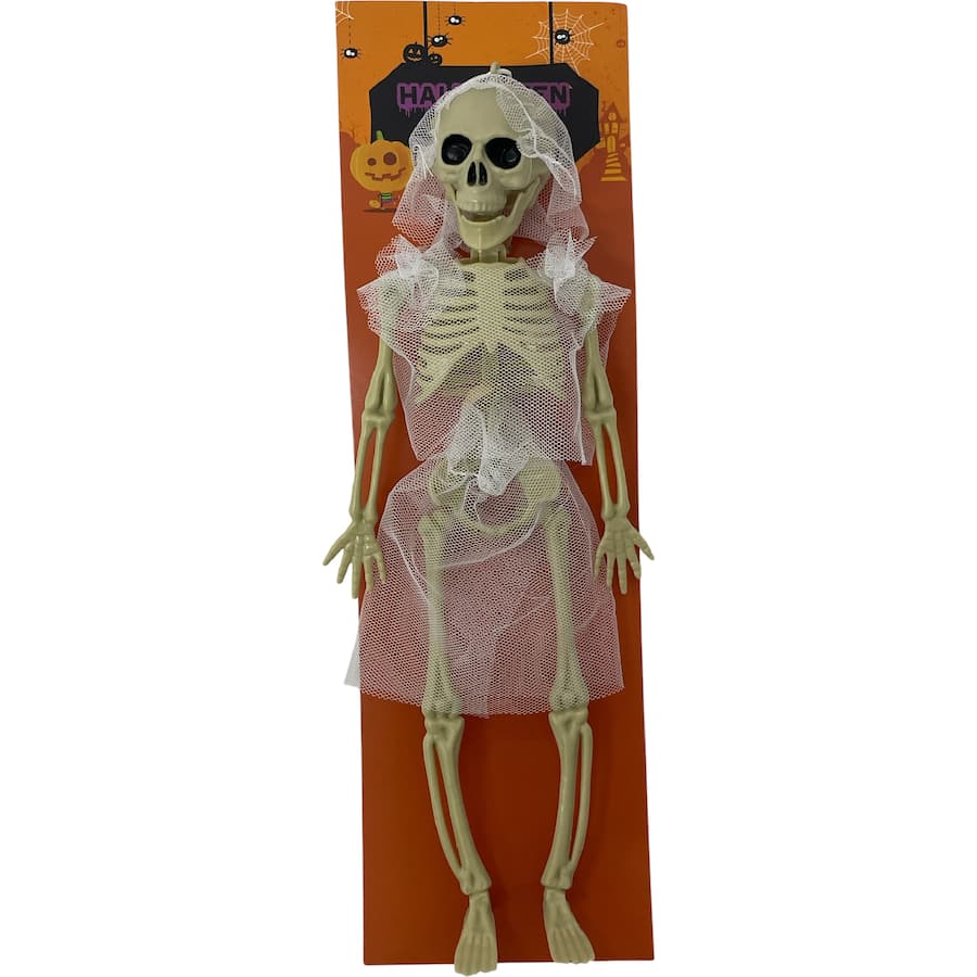 Woolworths Halloween Skeleton Dress Up Hanging Bride
