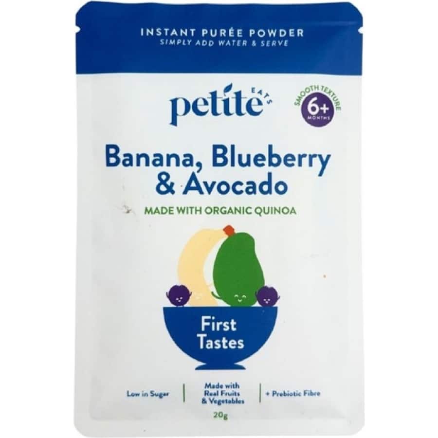 Petite Eats Baby Food 6+ Months Instant Purée Banana & Berry