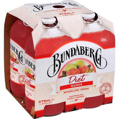 bundaberg diet sparkling fruit drink guava