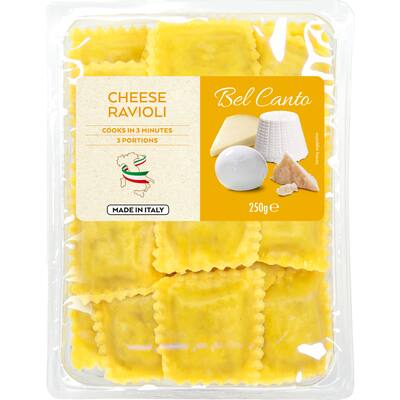 belcanto fresh pasta chilled ravioli four cheeses