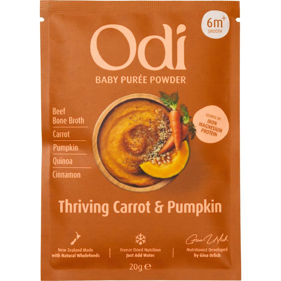 Odi Baby Food 6+ Months Thriving Carrot & Pumpkin