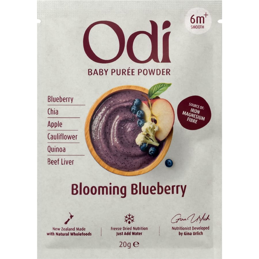 Odi Baby Food 6+ Months Purée Blueberry
