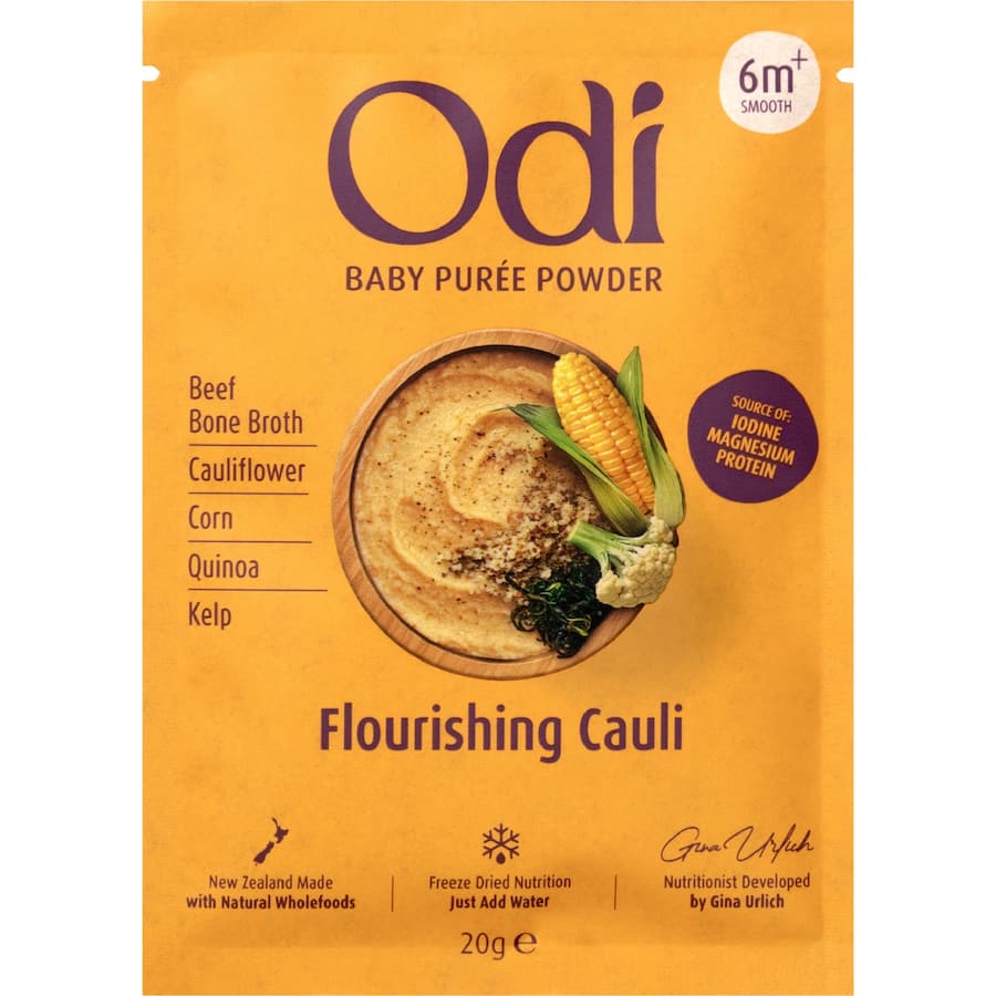 Odi Baby Food 6+ Months Purée Flourishing Cauliflower