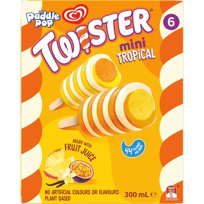 paddle pop ice blocks twister mini tropical