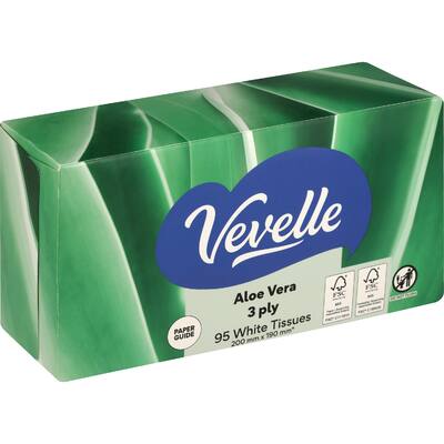 Facial tissue 3 ply aloe vera