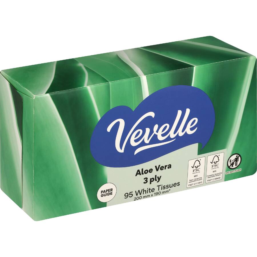 Vevelle Facial Tissue 3 Ply Aloe Vera