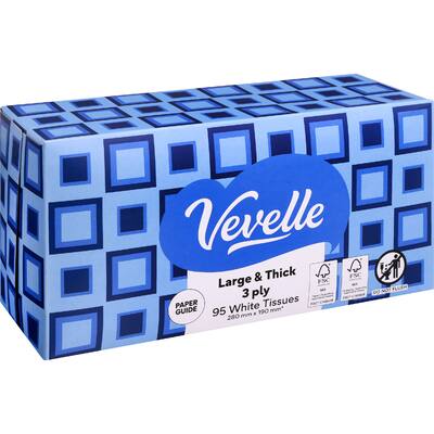 Facial tissue 3 ply large and thick