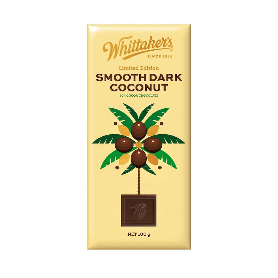 Whittakers Artisan Collection Chocolate Smooth Dark Coconut