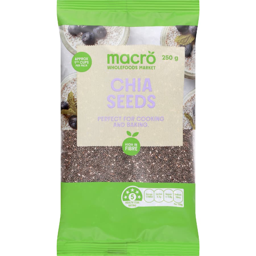 Macro Chia Seeds
