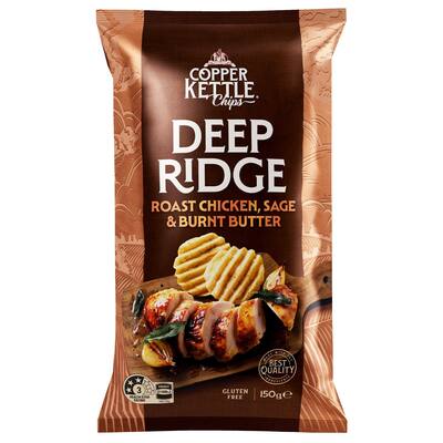 copper kettle deep ridge chips roast chicken & burnt butter