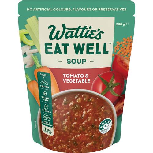 Wattie's Eat Well Soup Tomato & Vegetable Pouch