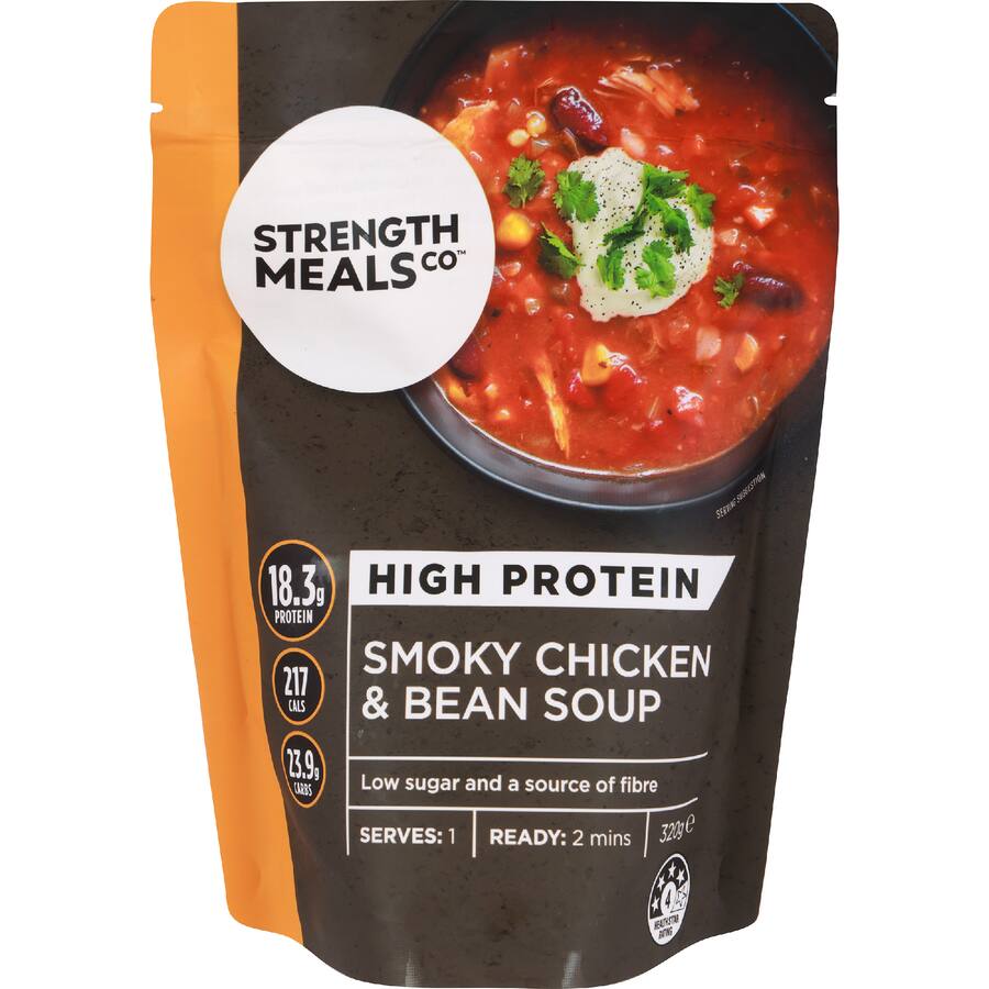 Strength Meals Co Soup Smoky Chicken & Bean Pouch