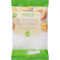 macro coconut shredded