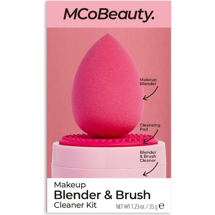 Mcobeauty Golden Makeup Blender & Brush Cleaner Set