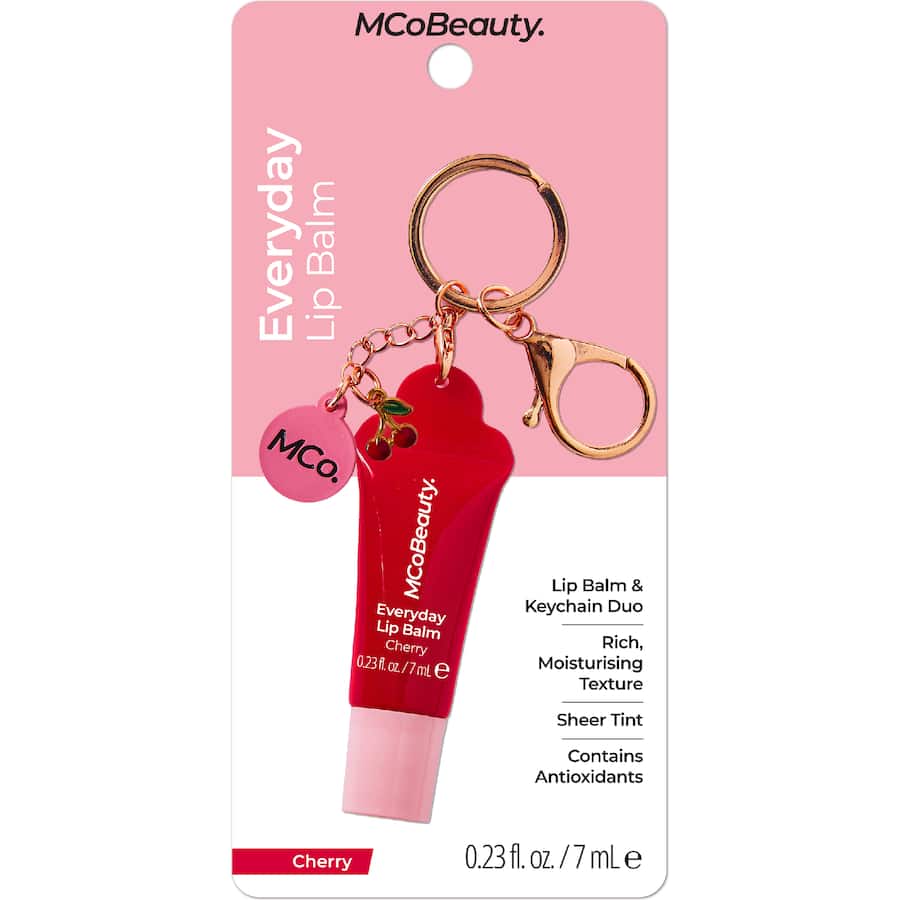 Mcobeauty Lip Balm & Keychain Duo Cherry