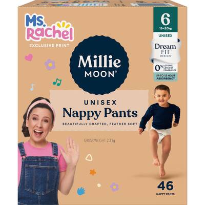 millie moon luxury nappy pants size 6