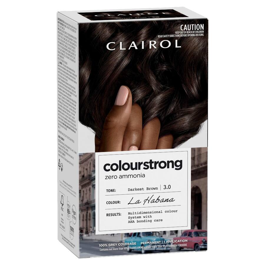 Clairol Colourstrong Hair Colour Darkest Brown 3.0