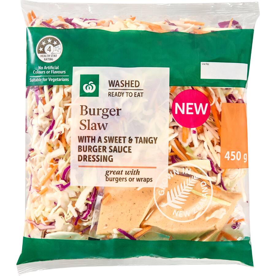 Woolworths Fresh Salad Burger Slaw