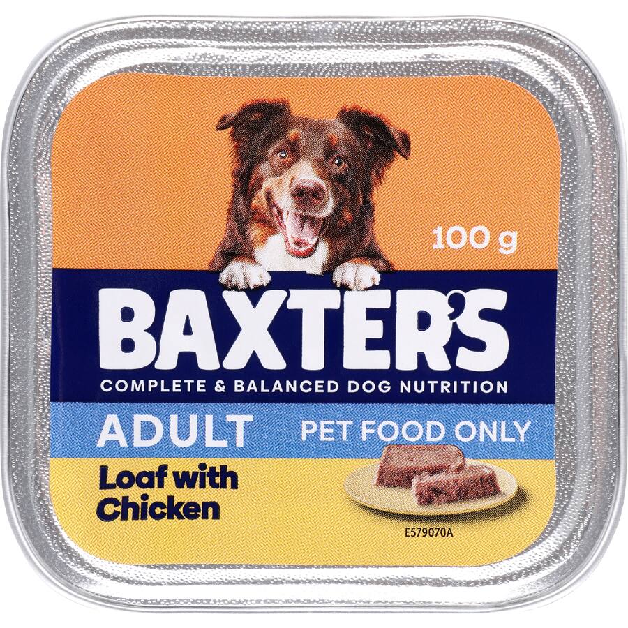 Baxter's Wet Dog Food Adult Loaf With Chicken